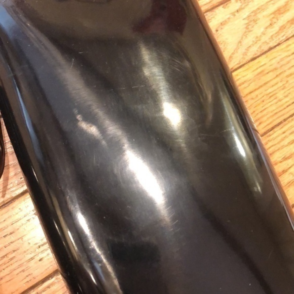 Coach black shiny rain boots Size 7 - Picture 12 of 12